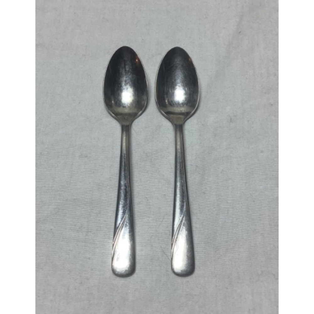 Vintage Oneida Oceanic Stainless 4.5" Spoons baby spoons
